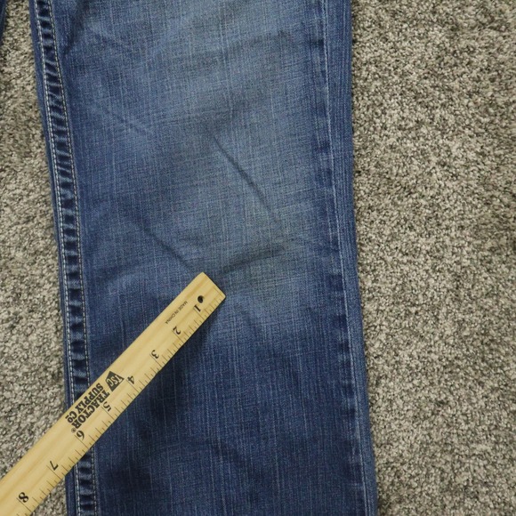buckle Jeans mens 34X31 tyler Blue Denim Straight Leg Distressed - Picture 5 of 16